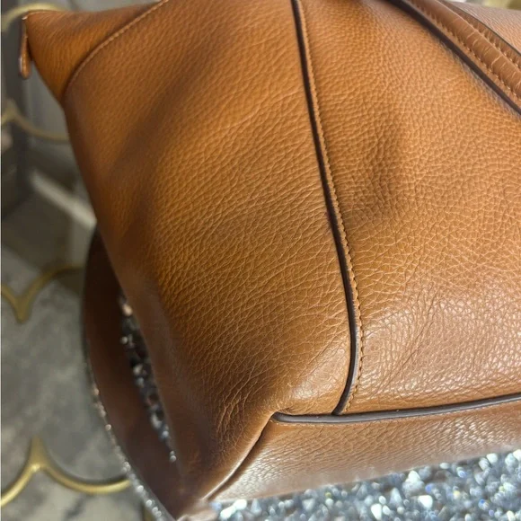 Coach Ava Tote Saddle Brown pebbled leather EUC - Picture 12 of 15